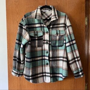 Shop Talulah blue plaid shacket